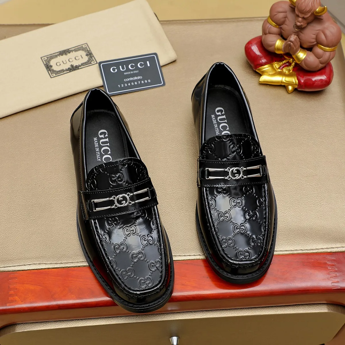 Men's men's shoes💰460💰💰Gucci official website men's business formal leather shoes updated💥Hong Kong counters synchronize new styles💥completely one-to-one replica shipment👍zero gap in counter quality 0⃣️made of imported cowhide on the outside+water-dyed🐂leather lining, color optional! Matching code 38-45